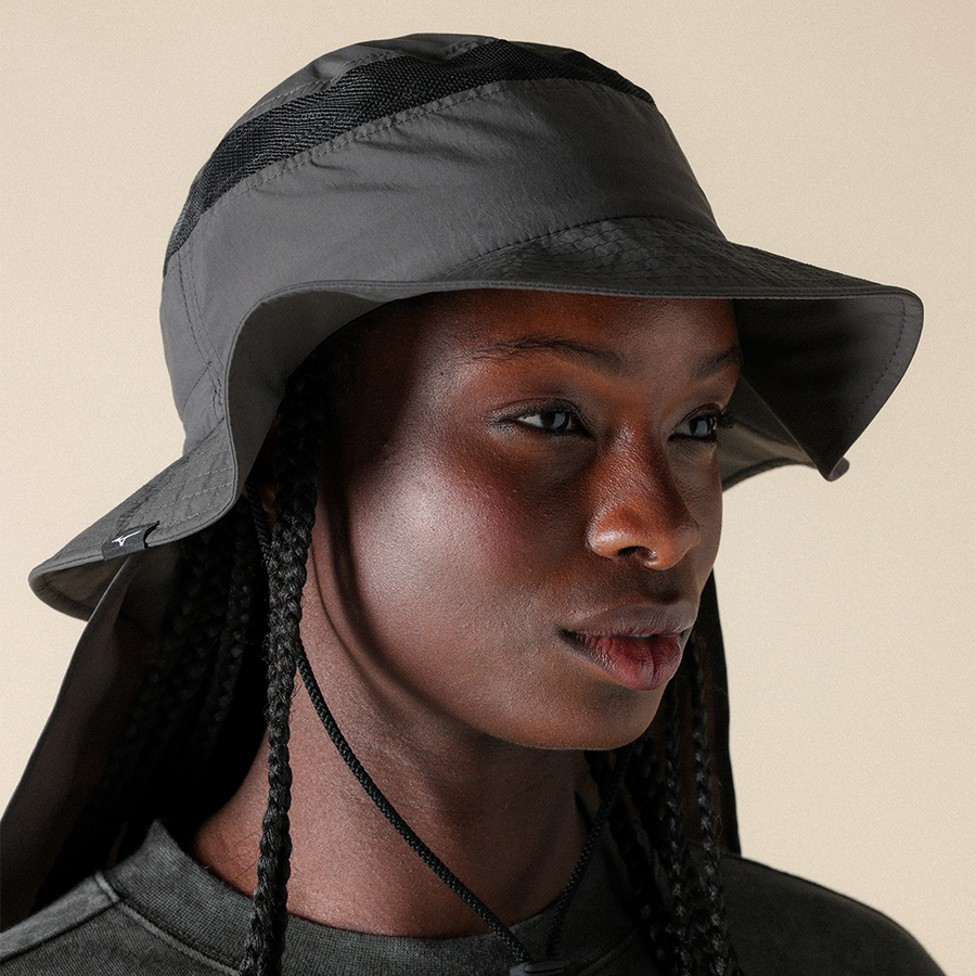 Mizuno SUNSHADE HAT Ash  Black